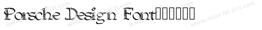 Porsche Design Font字体转换
